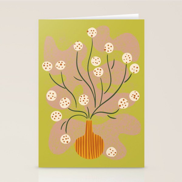 Round Flower Still Life Stationery Card Gallery Image 2