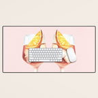 Aperol Spritz: Retro Classic Cocktail 01 Desk Mat Gallery Image 1