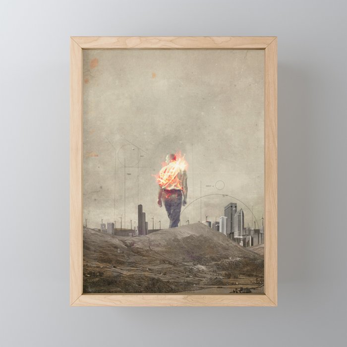 These cities burned my soul Mini Art Print Gallery Image 1