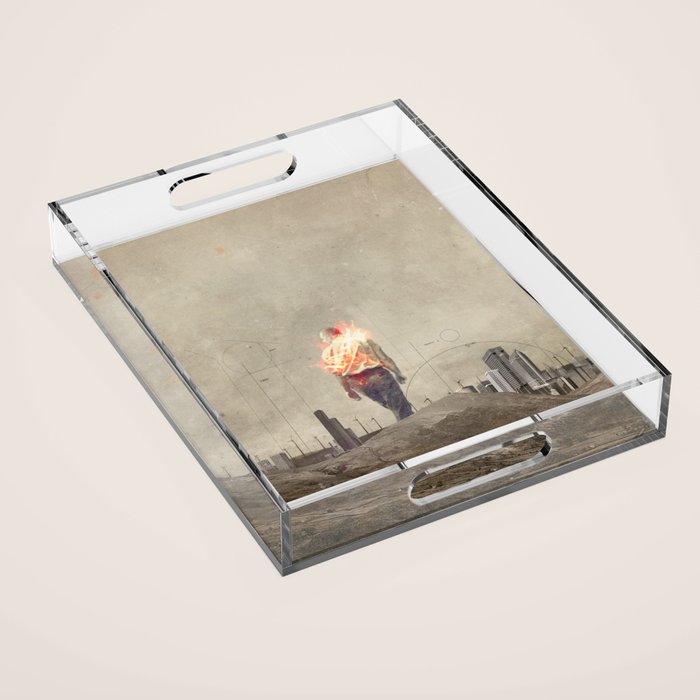 These cities burned my soul Acrylic Tray Gallery Image 1