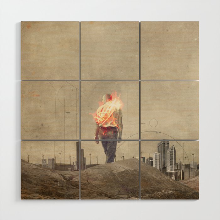 These cities burned my soul Wood Wall Art Gallery Image 1