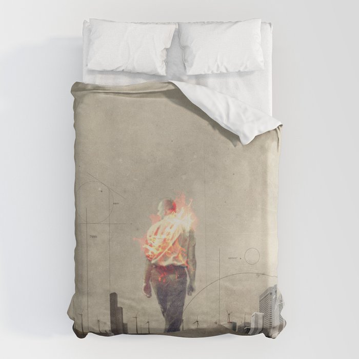 These cities burned my soul Duvet Cover Gallery Image 1