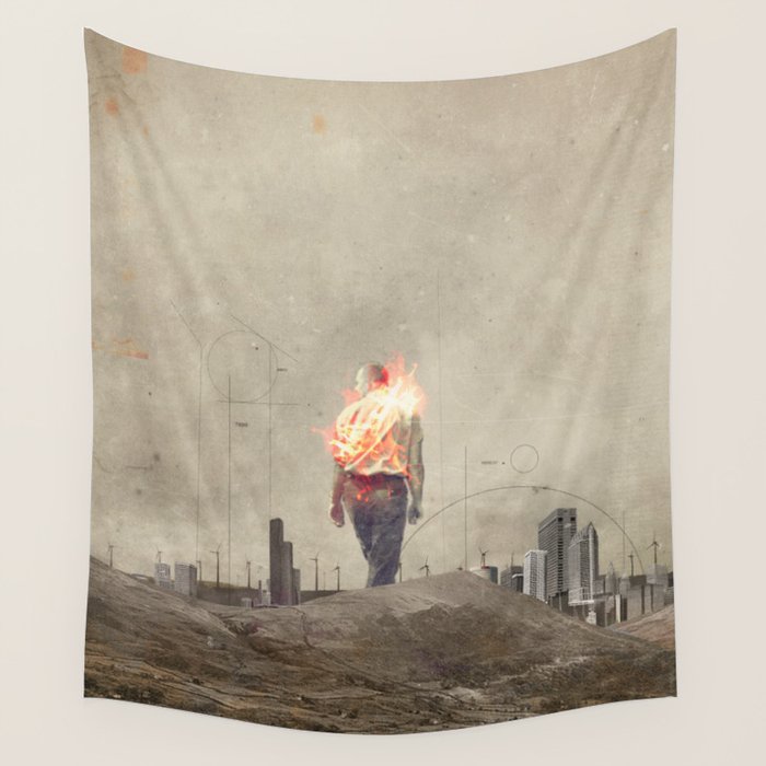 These cities burned my soul Wall Tapestry Gallery Image 4