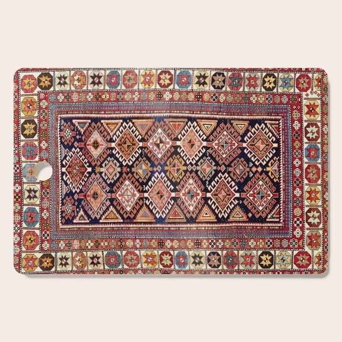 Shirvan East Caucasian Antique Rug Print Cutting Board Gallery Image 1