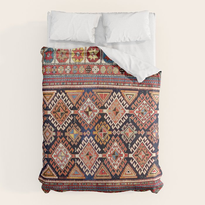 Shirvan East Caucasian Antique Rug Print Duvet Cover Gallery Image 6