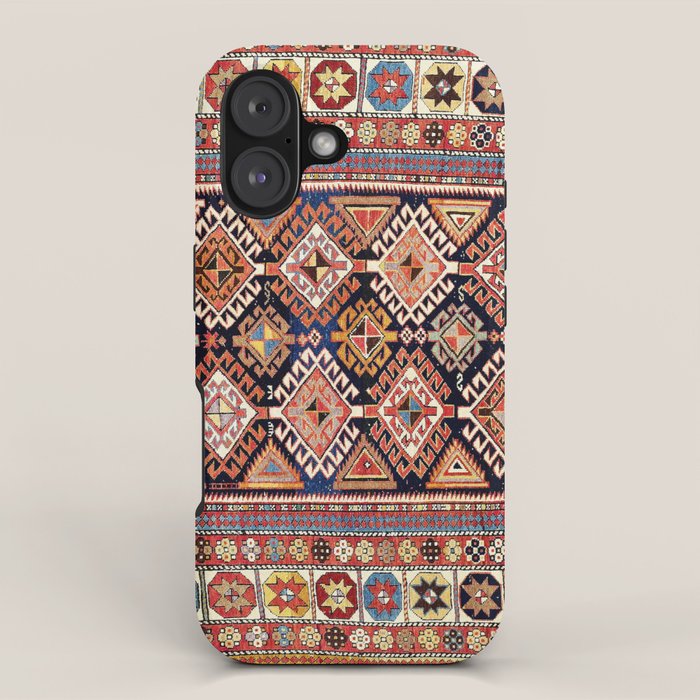 Shirvan East Caucasian Antique Rug Print iPhone Case Gallery Image 1