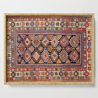 Shirvan East Caucasian Antique Rug Print Serving Tray Gallery Image 1