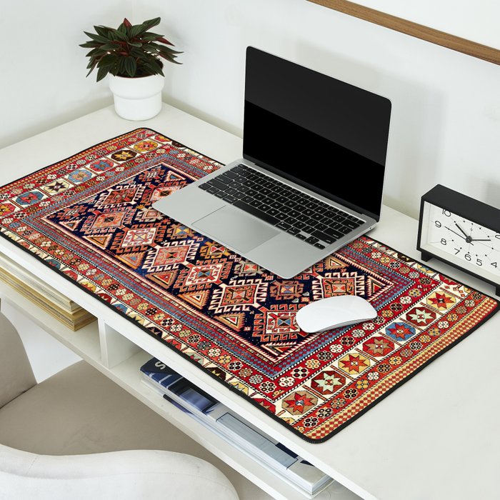 Shirvan East Caucasian Antique Rug Print Desk Mat Gallery Image 2