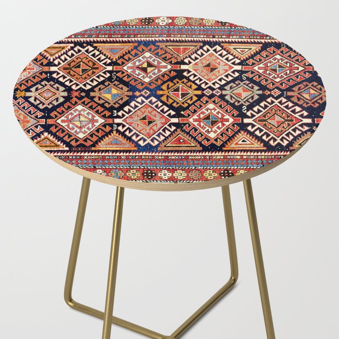 Shirvan East Caucasian Antique Rug Print Side Table Gallery Image 2