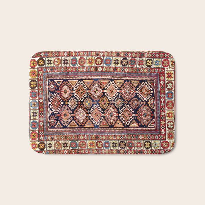 Shirvan East Caucasian Antique Rug Print Bath Mat Gallery Image 1