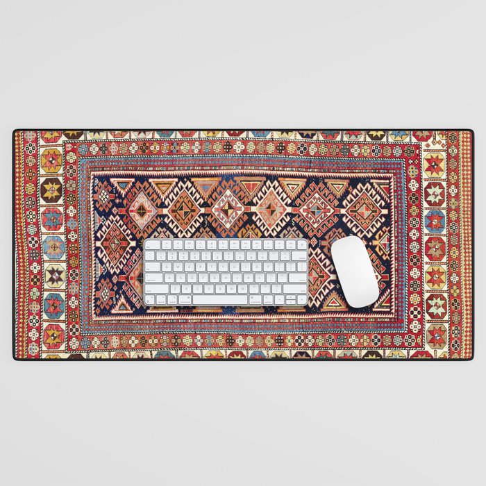 Shirvan East Caucasian Antique Rug Print Desk Mat Gallery Image 1