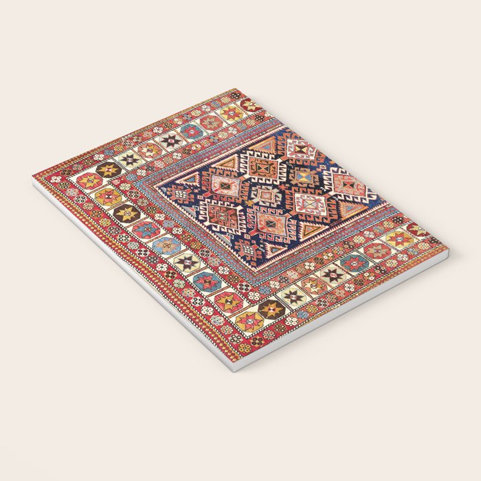 Shirvan East Caucasian Antique Rug Print Notebook Gallery Image 3