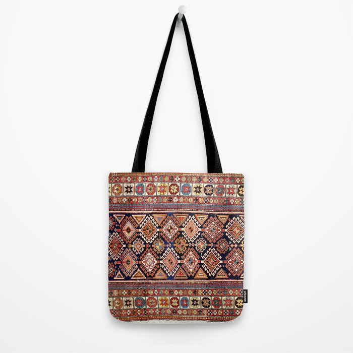 Shirvan East Caucasian Antique Rug Print Tote Bag Gallery Image 2