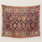 Shirvan East Caucasian Antique Rug Print Wall Tapestry Gallery Image 4