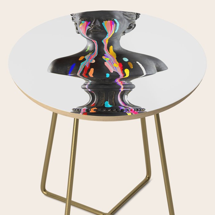 The Girl With Stars In Her Eyes (On White) Side Table Gallery Image 2