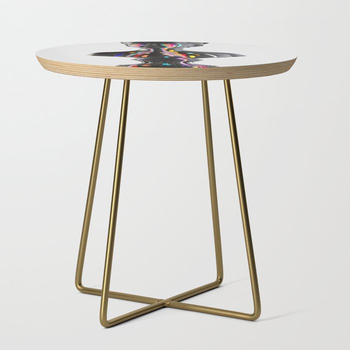 The Girl With Stars In Her Eyes (On White) Side Table Gallery Image 1