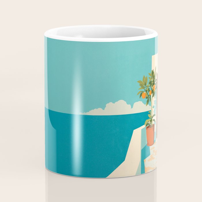 Mediterranean Balcony Orange Tree Coffee Mug Gallery Image 4