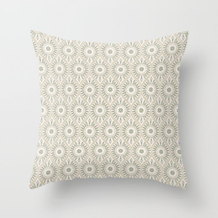 Neutral Botanicals Throw Pillow Gallery Image 1