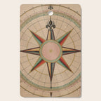 Vintage Compass Rose Diagram (1664) Cutting Board Gallery Image 1