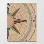 Vintage Compass Rose Diagram (1664) Notebook Gallery Image 4
