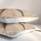 Vintage Compass Rose Diagram (1664) Pillow Sham Gallery Image 3