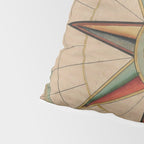 Vintage Compass Rose Diagram (1664) Pillow Sham Gallery Image 4