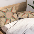Vintage Compass Rose Diagram (1664) Pillow Sham Gallery Image 2