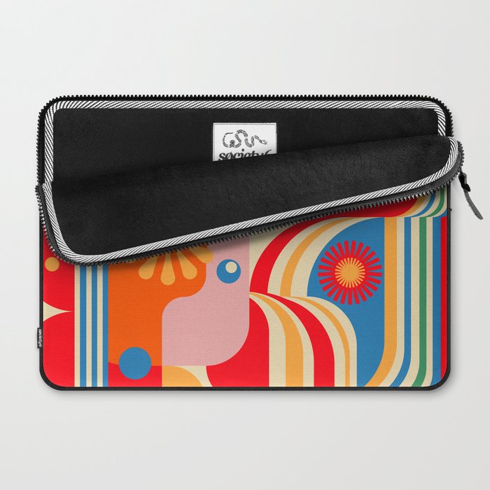 Orange Happy Girl and Cute Duck Laptop Sleeve Gallery Image 2