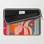 Orange Happy Girl and Cute Duck Laptop Sleeve Gallery Image 2