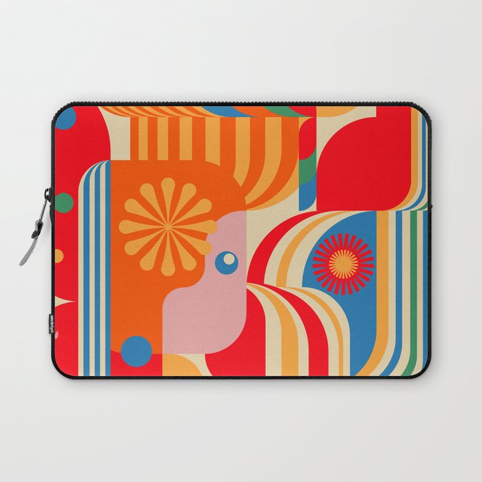 Orange Happy Girl and Cute Duck Laptop Sleeve Gallery Image 1