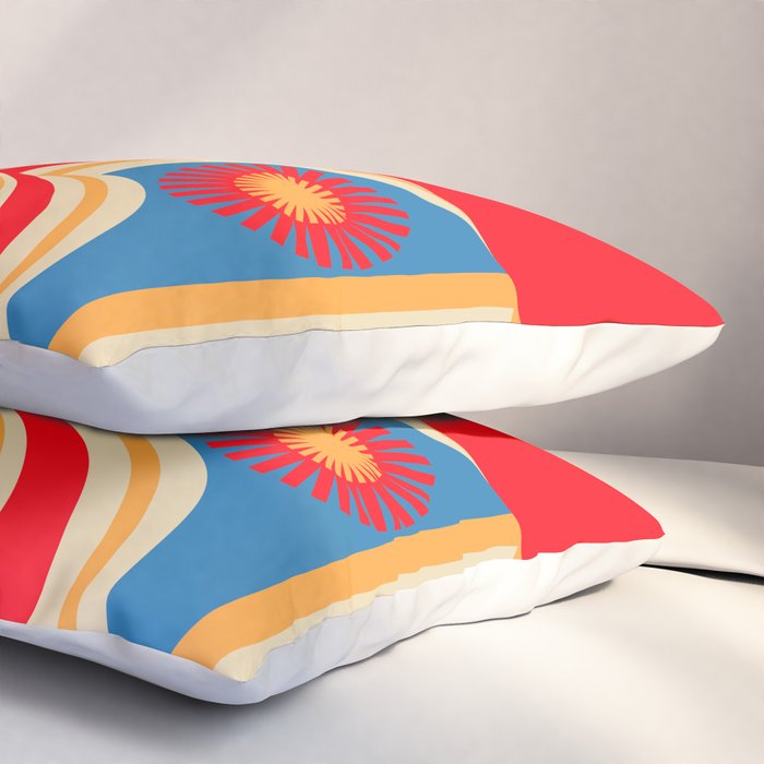 Orange Happy Girl and Cute Duck Pillow Sham Gallery Image 3
