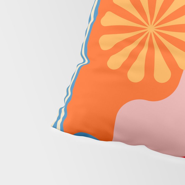 Orange Happy Girl and Cute Duck Pillow Sham Gallery Image 4
