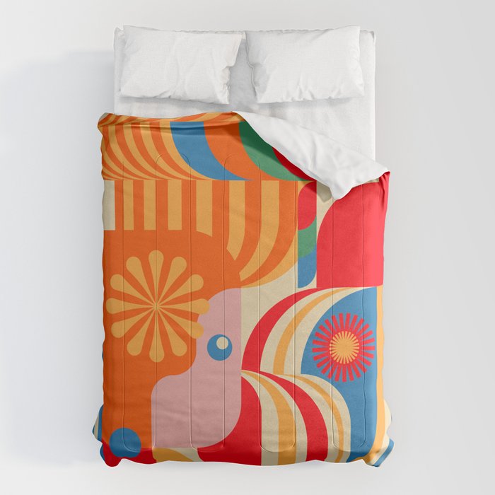 Orange Happy Girl and Cute Duck Comforter Gallery Image 6