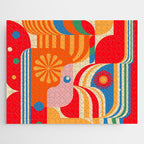 Orange Happy Girl and Cute Duck Jigsaw Puzzle Gallery Image 1