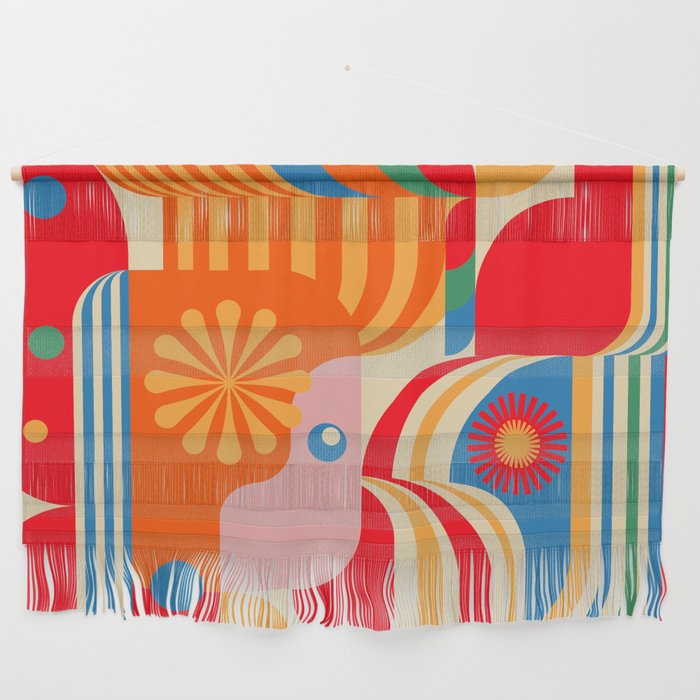 Orange Happy Girl and Cute Duck Wall Hanging Gallery Image 1
