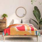 Orange Happy Girl and Cute Duck Comforter Gallery Image 3