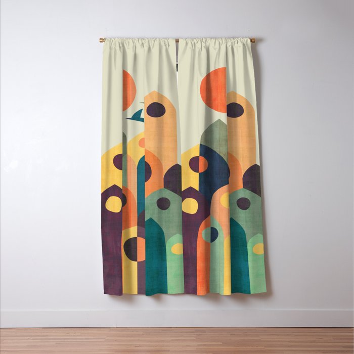 Ancient city Window Curtain Gallery Image 3