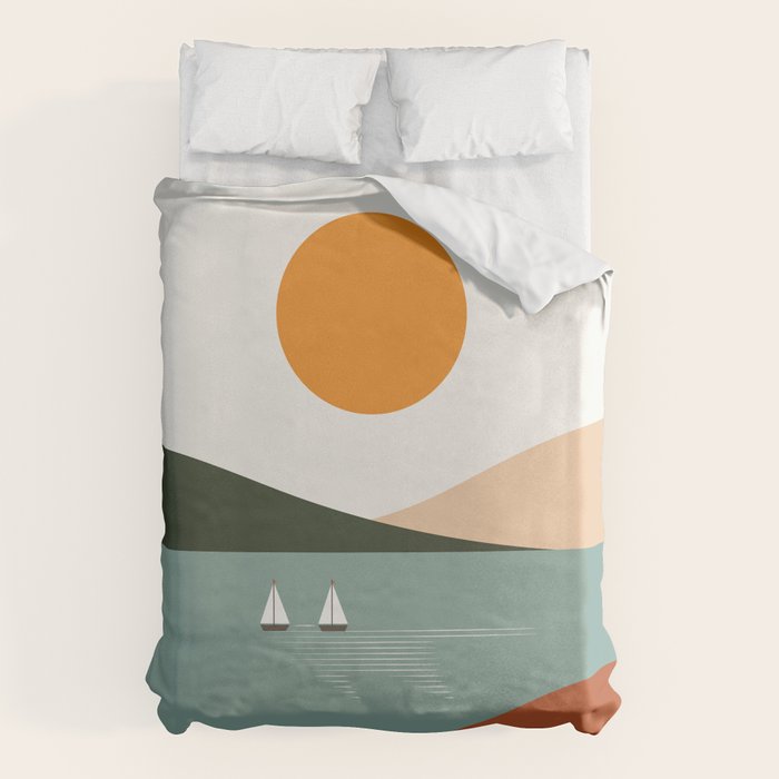 Cat Landscape 81 Duvet Cover Gallery Image 1