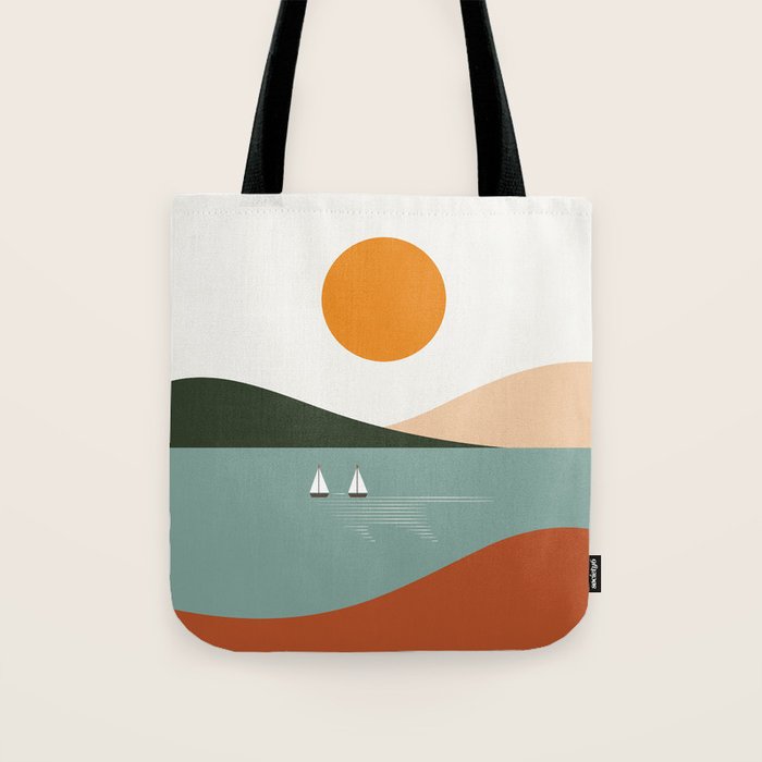 Cat Landscape 81 Tote Bag Gallery Image 1