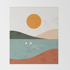 Cat Landscape 81 Throw Blanket Gallery Image 2
