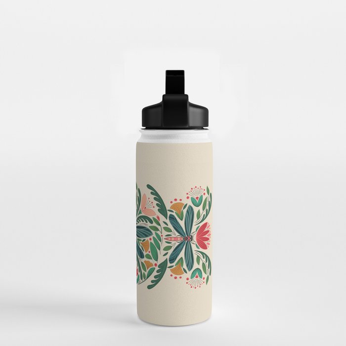 Dragonfly Folk Design Water Bottle Gallery Image 2