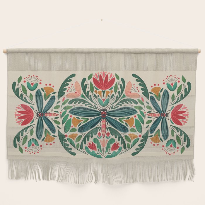 Dragonfly Folk Design Wall Hanging Gallery Image 1