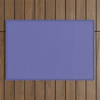 Veri Peri Solid Color Plain Perowinkle Blue Modern Abstract  Outdoor Rug Gallery Image 1