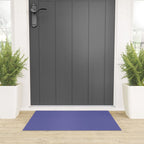 Veri Peri Solid Color Plain Perowinkle Blue Modern Abstract  Welcome Mat Gallery Image 3