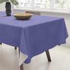 Veri Peri Solid Color Plain Perowinkle Blue Modern Abstract  Tablecloth Gallery Image 3