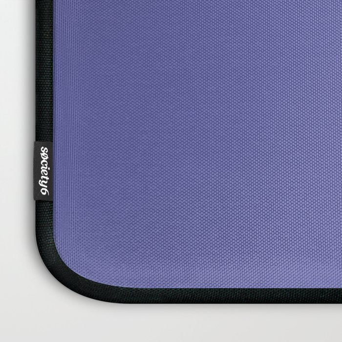 Veri Peri Solid Color Plain Perowinkle Blue Modern Abstract  Laptop Sleeve Gallery Image 3
