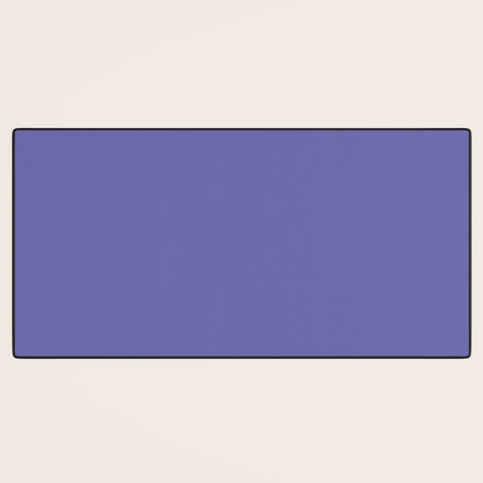 Veri Peri Solid Color Plain Perowinkle Blue Modern Abstract  Desk Mat Gallery Image 3