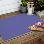 Veri Peri Solid Color Plain Perowinkle Blue Modern Abstract  Outdoor Rug Gallery Image 2