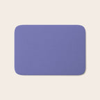 Veri Peri Solid Color Plain Perowinkle Blue Modern Abstract  Bath Mat Gallery Image 1
