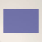 Veri Peri Solid Color Plain Perowinkle Blue Modern Abstract  Welcome Mat Gallery Image 1
